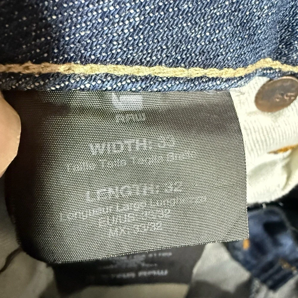 G Star RAW Jeans Men 33x32 Blue‎ 3301 Slim CRAZY WASH Stretch Denim Aged Look